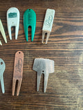 Instant Collection of Vintage Golf Divot Repair Tools- Set of 7