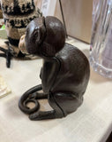 Antique Cast Iron Painted Monkey Bank