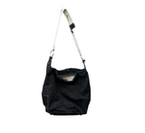90's Simple Black Purse With Chain Strap Details