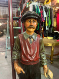 MCM Wooden Golfer Standing Floor Lamp