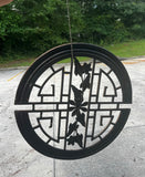 Vintage Asian Metal Wall Hanging