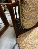 Hand Carved Wooden Antique Accent Chair