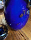 Pair of Blue Glass Paperweights
