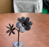 Small Handmade Silver Standing Flower Decoration