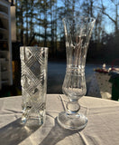 Crystal Vases -A Pair
