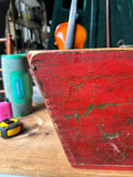 Large Red Wooden Jersey Grain Company Bucket