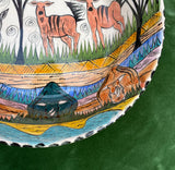1970s Hand Painted Detailed Bowl