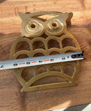 Simple Brass MCM Owl Trivet