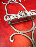 Oval Shaped Metal Wall Hanging Plate Holder