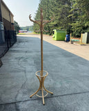 Blond Bentwood Hat Coat Rack