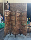 Hand Carved Wooden Large Screen/Room Divider