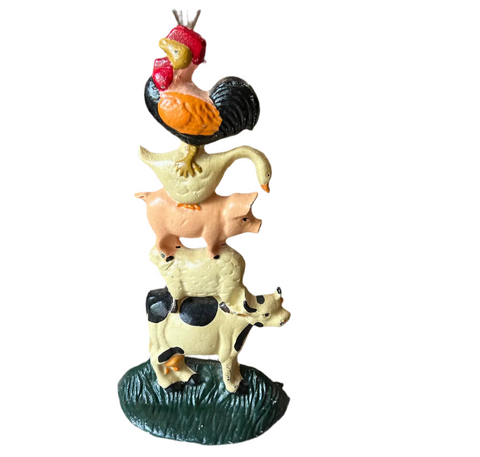 Farmhouse Animal Metal Standing Sculpture/Figurine