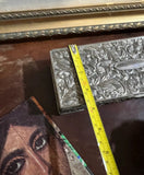Vintage Collection of Small Silver Jewelry Boxes With Velvet Lining and Catchall- Set of 4