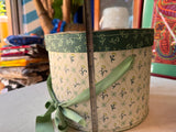 Pair of Decorative Green and White Boxes