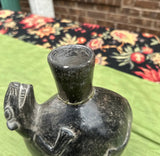 African Pottery Black Vase