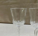Pair of Detailed Bottomed Cocktail Glasses