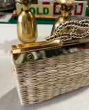 Talbots Straw Crossbody Bow Purse
