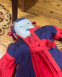 Vintage Handmade Asian Porcelain and Textile Doll