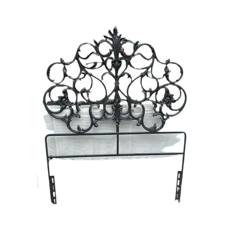 Small Twin Size Cast Iron Headboard
