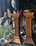 Pair of Bamboo Plant Stand Pillars