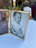 Pair of Small Gold Frames, Including Double Picture Frame