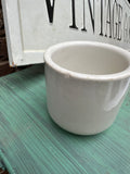 Small White Ceramic Heavy Catchall