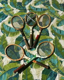 Collection of Vintage Wooden Wilson Tennis Rackets With Zephyr Press