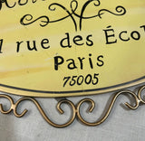 Yellow Paris, France Decorative Sign