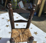 Miniature Wooden Chair Stand and Recipe Box Antique Font