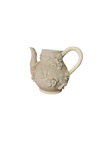Detailed Ceramic White Teapot