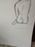 Minimalist Backside Nude Drawing