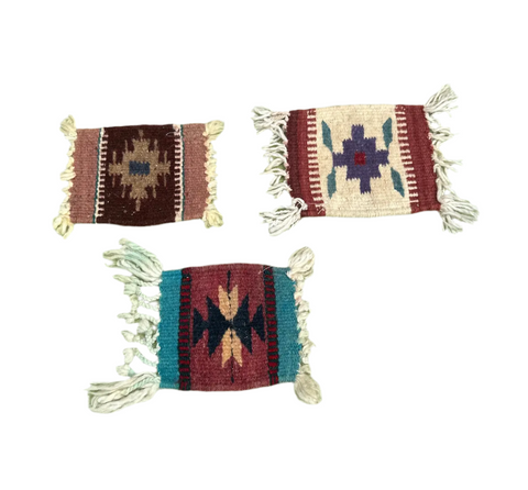 Collection of Handmade Tapestry Coasters