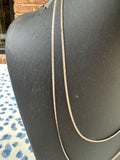 Pair of Matching Silver Skinny Chain Necklaces