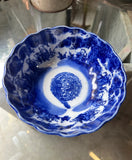Antique Japanese Meiji Period Blue Bowl
