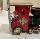 Vintage Train Bottle and Shot Glass Holder- Set of 6