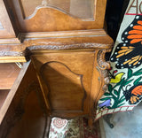 Large Wooden Mid-Century Modern China Cabinet