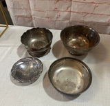 Instant Collection of Silver Serving Bowls- Set of 4