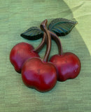 Small Vintage Metal Cherry Wall Hanging