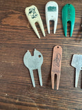 Instant Collection of Vintage Golf Divot Repair Tools- Set of 7