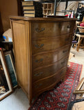 Large Wooden Mid-Century Chest of Drawers