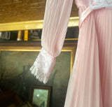 Small Pink Vintage Children's Dress With Lace Details