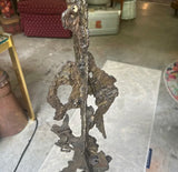 Large Vintage Standing Brutalist Style Sculpture