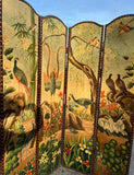 Vintage Large Screen With Bird Details