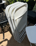 Rent Only- Folding White Chair Collection, Atlanta Area 40 Chairs Available