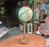 Streamlined Designed Wooden MCM Standing Globe