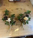 Pair of Italian Tole Candle Sconces