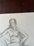 Charcoal Nudist Drawing With Shading