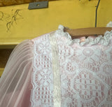 Small Pink Vintage Children's Dress With Lace Details