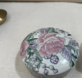 Pair of Floral Ceramic Boxes
