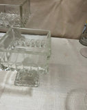 Pair of Glass Pedestal Bowls